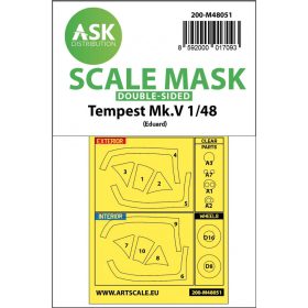   ASK mask 1:48 Tempest Mk.V double-sided express mask for Eduard