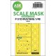 ASK mask 1:48 P-51D Mustang double-sided mask for Airfix