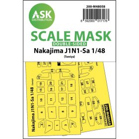   ASK mask 1:48 Nakajima J1N1-Sa double-sided express mask for Tamiya