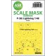 ASK mask 1:48 P-38J Lightning one-sided mask for Tamiya