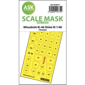   ASK mask 1:48 Mitsubishi Ki-46 Shitei III one-sided mask for Tamiya
