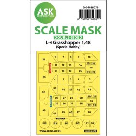   ASK mask 1:48 L-4 Grasshopper double-sided self-adhesive mask for Special Hobby