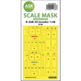   ASK mask 1:48 B-26B-50 Invader double-sided mask self-adhesive pre-cutted for ICM