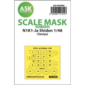   ASK mask 1:48 N1K1-Ja Shiden one-sided mask self-adhesive pre-cutted for Tamiya