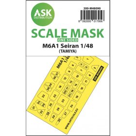   ASK mask 1:48 M6A1 Seiran one-sided mask self-adhesive pre-cutted for Tamiya