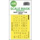 ASK mask 1:48 M6A1 Seiran double-sided mask self-adhesive pre-cutted for Tamiya