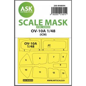   ASK mask 1:48 OV-10A one-sided mask self-adhesive pre-cutted for ICM