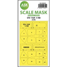   ASK mask 1:48 SAAB SK60 double-sided mask self-adhesive, pre-cutted for Pilot Replicas