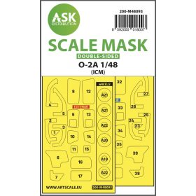  ASK mask 1:48 SAAB SK60 one-sided mask self -adhesive, pre-cutted for Pilot Replicas