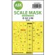 ASK mask 1:48 SAAB SK60 one-sided mask self -adhesive, pre-cutted for Pilot Replicas