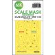ASK mask 1:48 SAAB SK60 double-sided mask self-adhesive, pre-cutted for Pilot Replicas
