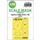 ASK mask 1:48 Spitfire F.Mk.XVIII one-sided mask self-adhesive, pre-cutted for Airfix