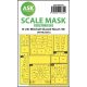 ASK mask 1:48 B-25J Mitchell double-sided mask self-adhesive pre-cutted for HK Models
