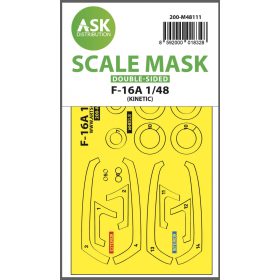   ASK mask 1:48 F-16A double-sided express mask, self-adhesive and pre-cutted for Kinetic