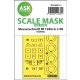 ASK mask 1:48 Messerschmitt Bf 109G-6 one-sided express mask, self-adhesive and pre-cutted for Tamiya