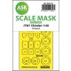 ASK mask 1:48 J7W1 Shinden one-sided express mask, self-adhesive and pre-cutted for Hasegawa