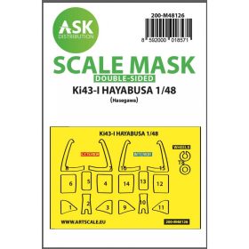   ASK mask 1:48 Ki-43-I Hayabusa double-sided express mask, self-adhesive and pre-cutted for Hasegawa