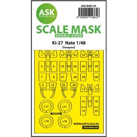   ASK mask 1:48 Ki-27 Nate double-sided express mask for Hasegawa