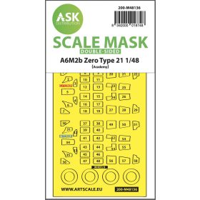   ASK mask 1:48 A6M2b Zero Type 21 double-sided express mask for Academy