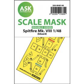   ASK mask 1:48 Spitfire Mk.VIII double-sided express fit mask for Eduard