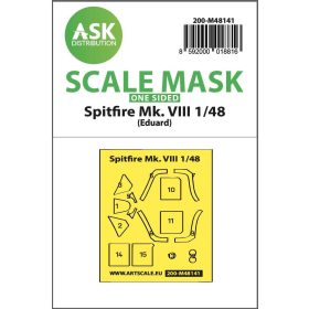   ASK mask 1:48 Spitfire Mk.VIII one-sided express fit mask for Eduard