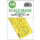 ASK mask 1:48 Spitfire Mk.IXc double-sided express fit mask for Eduard