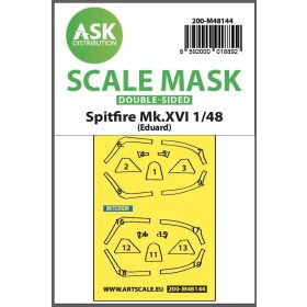   ASK mask 1:48 Spitfire Mk.XVI double-sided express fit mask for Eduard