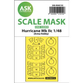   ASK mask 1:48 Hawker Hurricane Mk.II one-sided express mask for Arma Hobby