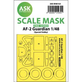   ASK mask 1:48 AF-2 Guardian one-sided fit express mask for Special Hobby