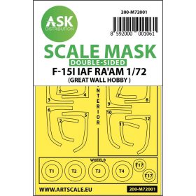   ASK mask 1:72 F-15I IAF RA'AM double-sided painting mask for Great Wall Hobby