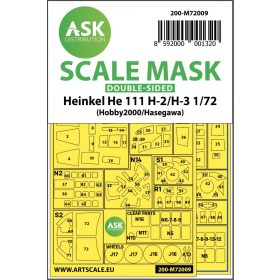   ASK mask 1:72 Heinkel He 111H-2/H-3 double -sided painting mask for Hasegawa / Hobby2000
