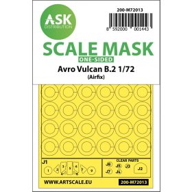   ASK mask 1:72 Avro Vulcan B.2 one-sided painting mask for Airfix