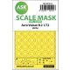 ASK mask 1:72 Avro Vulcan B.2 one-sided painting mask for Airfix