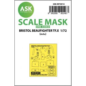   ASK mask 1:72 Bristol Beaufighter TF.X one-sided painting mask for Airfix