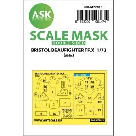   ASK mask 1:72 Bristol Beaufighter TF.X double-sided painting mask for Airfix