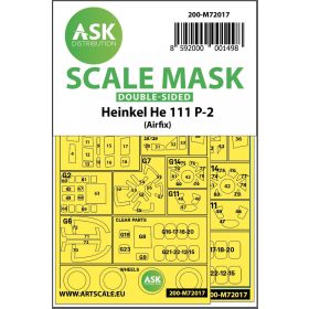 ASK mask 1:72 Heinkel He 111P-2 double-sided for Airfix