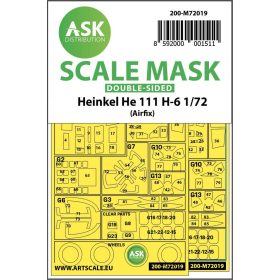 ASK mask 1:72 Heinkel He 111 H-6 double-sided for Airfix