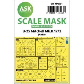 ASK mask 1:72 B-25 Mitchell Mk.II double sided for Airfix