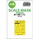 ASK mask 1:72 Bf 109E one-sided painting mask for AZ Model