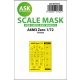 ASK mask 1:72 A6M3 Zero one-sided painting mask for Tamiya