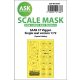ASK mask 1:72 SAAB 37 Viggen single seater one-sided painting mask for Special Hobby