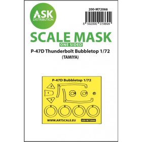   ASK mask 1:72 P-47D Thunderbolt Bubbletop one-sided express mask for Tamiya