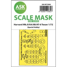   ASK mask 1:72 Harvard Mk.II/IIA/IIB/AT-6 Texan one-sided express fit mask for Special Hobby