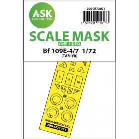  ASK mask 1:72 Bf 109E-4/7 one-sided express fit mask for Tamiya