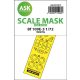 ASK mask 1:72 Bf 109E-3 one-sided express fit mask for Tamiya