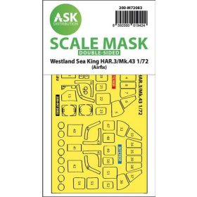   ASK mask 1:72 Westland Sea King HAR.3 / Mk.43 double-sided express fit mask for Airfix