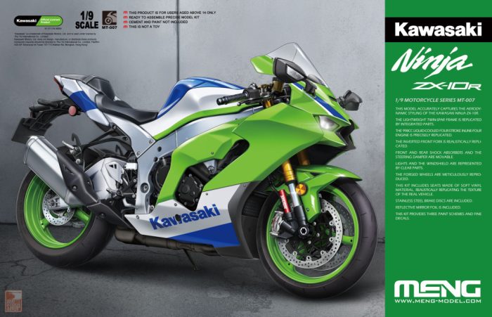 Meng Model MT007 1:9 Kawasaki Ninja ZX-10R