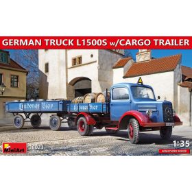 Miniart 1:35 German Truck L1500S w/Cargo Trailer