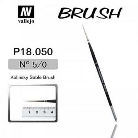 Vallejo P18050 Brush - Kolinsky Sable Brush No.5/0