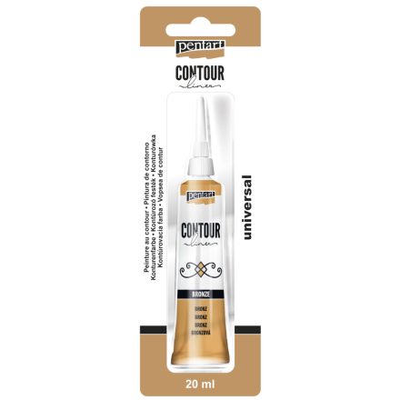 Pentart Kontúrozó festék 20 ml bronz - 10123
